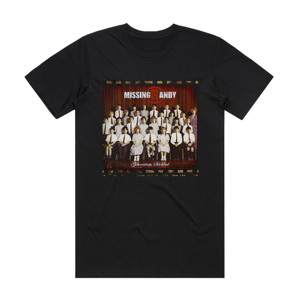 Missing Andy Generation Silenced Album Cover T-Shirt Black