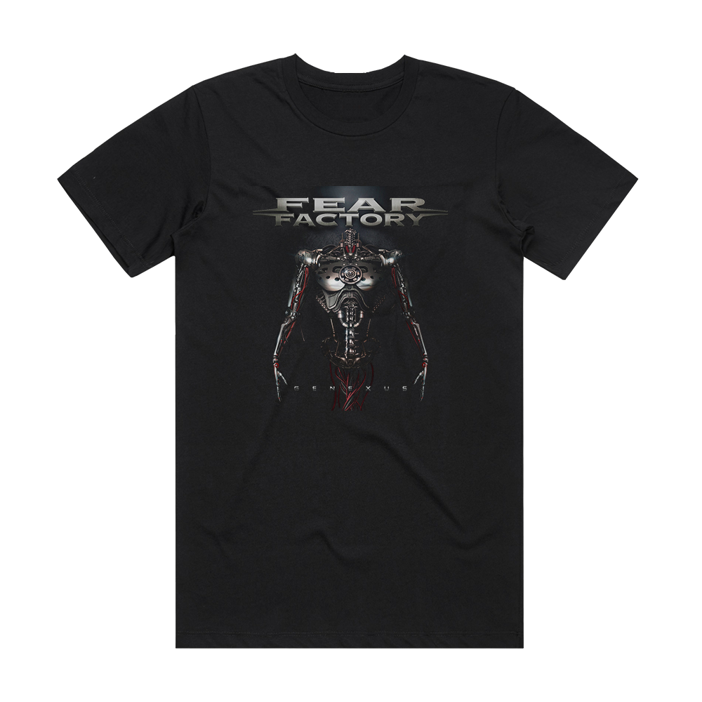 Fear Factory Genexus Album Cover T-Shirt Black – ALBUM COVER T-SHIRTS