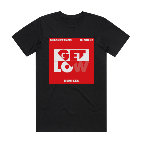 DJ Snake Get Low Remixes Album Cover T-Shirt Black