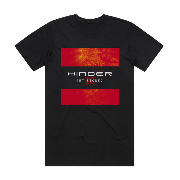 Hinder Get Stoned Album Cover T-Shirt Black