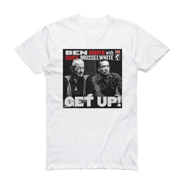 Ben Harper Get Up Album Cover T-Shirt White