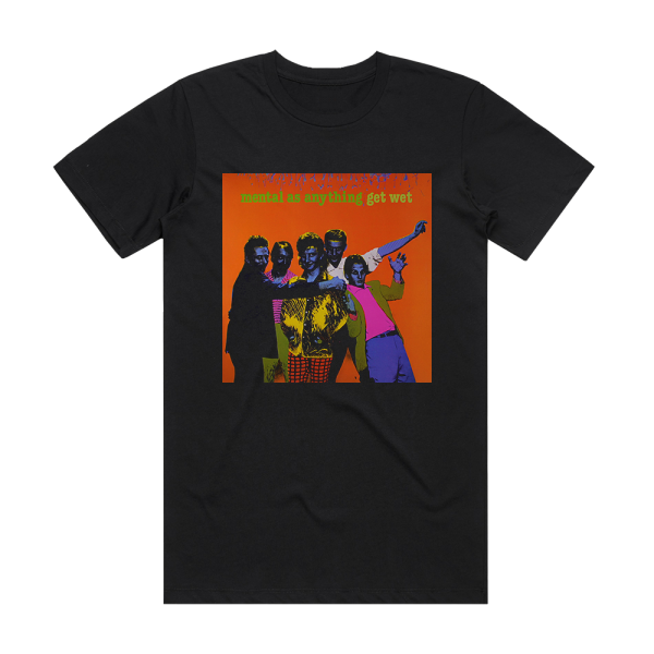 Mental as Anything Get Wet Album Cover T-Shirt Black