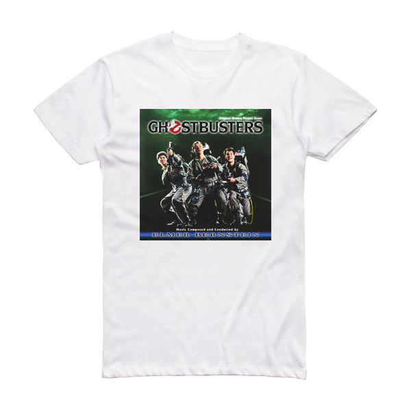 Elmer Bernstein Ghostbusters Album Cover T-Shirt White