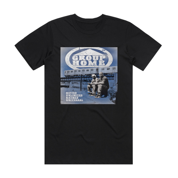 Group Home Gifted Unlimited Rhymes Universal Album Cover T-Shirt Black