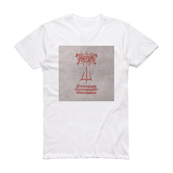 Kroda Ginnungagap Ginnungagaldr Ginnungakaos Album Cover T-Shirt White