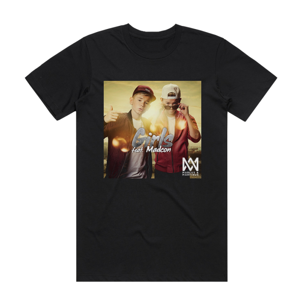 Marcus and Martinus Girls Album Cover T-Shirt Black