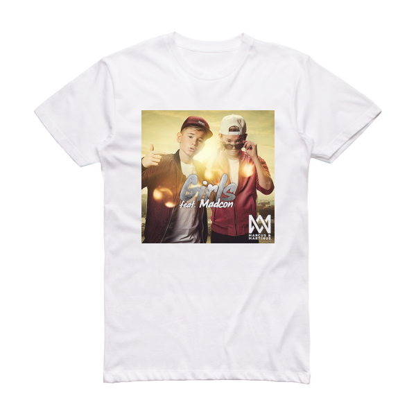 Marcus and Martinus Girls Album Cover T-Shirt White