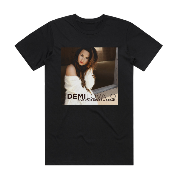 Demi Lovato Give Your Heart A Break 1 Album Cover T-Shirt Black