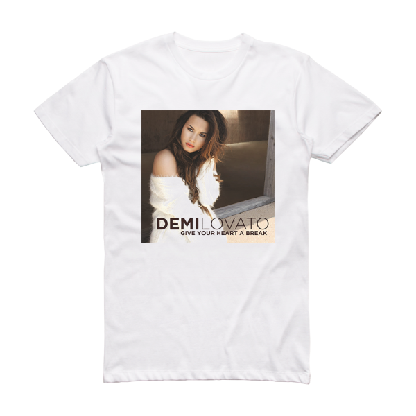 Demi Lovato Give Your Heart A Break 1 Album Cover T-Shirt White