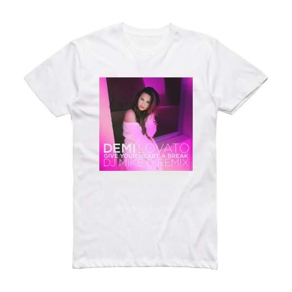 Demi Lovato Give Your Heart A Break 2 Album Cover T-Shirt White