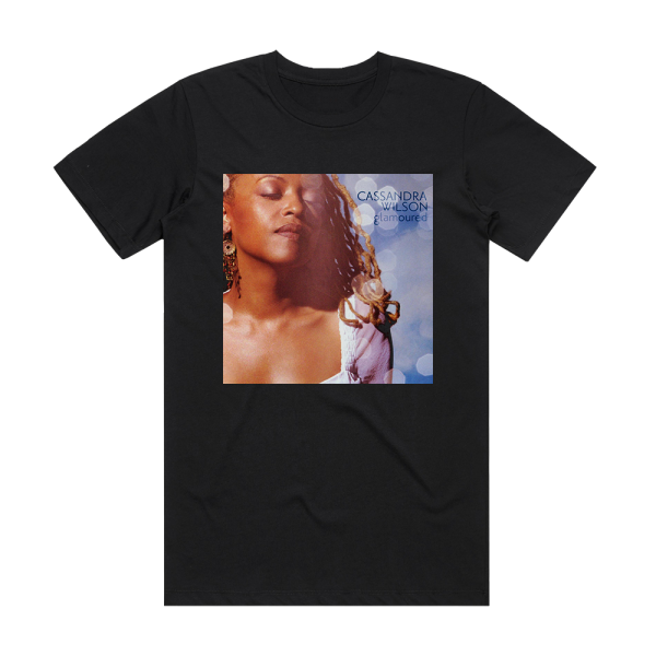 Cassandra Wilson Glamoured Album Cover T-Shirt Black