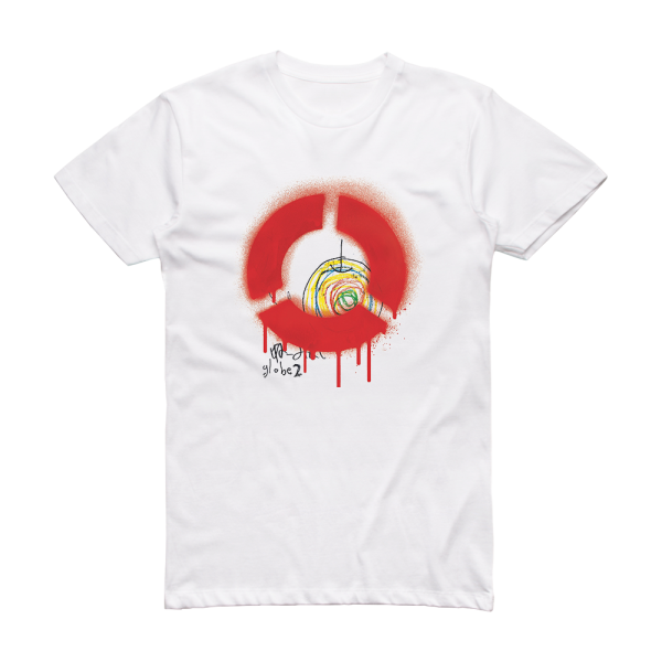 globe Globe2 Poprock Album Cover T-Shirt White