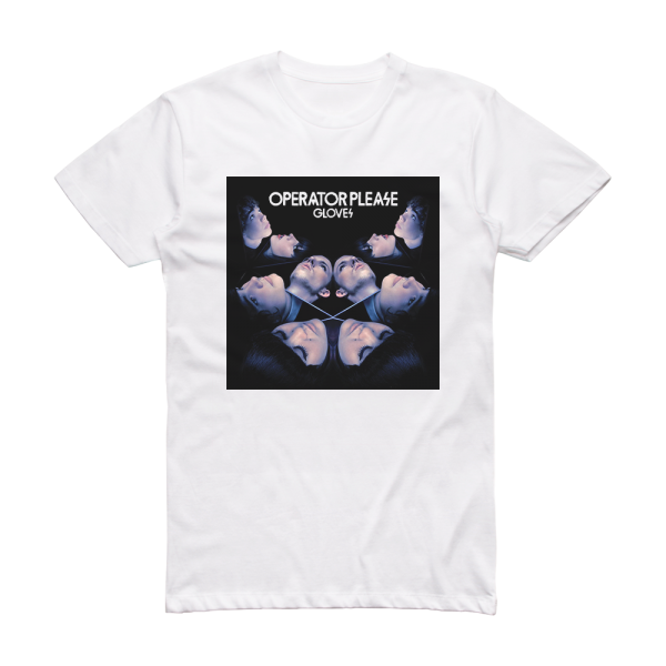 Operator Please Gloves Album Cover T-Shirt White