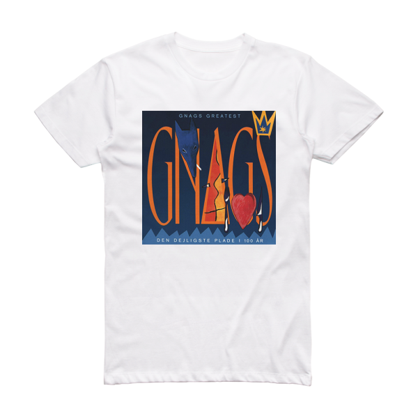 Gnags Gnags Greatest Album Cover T-Shirt White