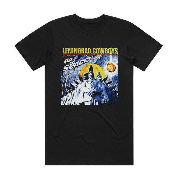 Leningrad Cowboys Go Space Album Cover T-Shirt Black
