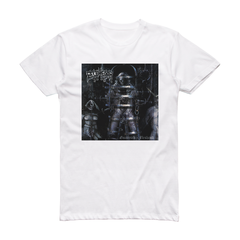 Belphegor Goatreich Fleshcult 3 Album Cover T-Shirt White – ALBUM COVER ...