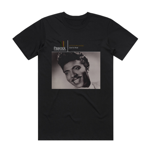 Little Richard God Is Real Album Cover T-Shirt Black