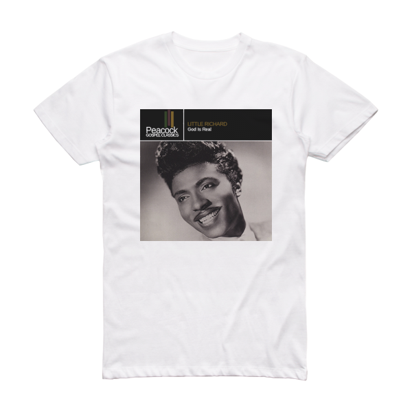 Little Richard God Is Real Album Cover T-Shirt White