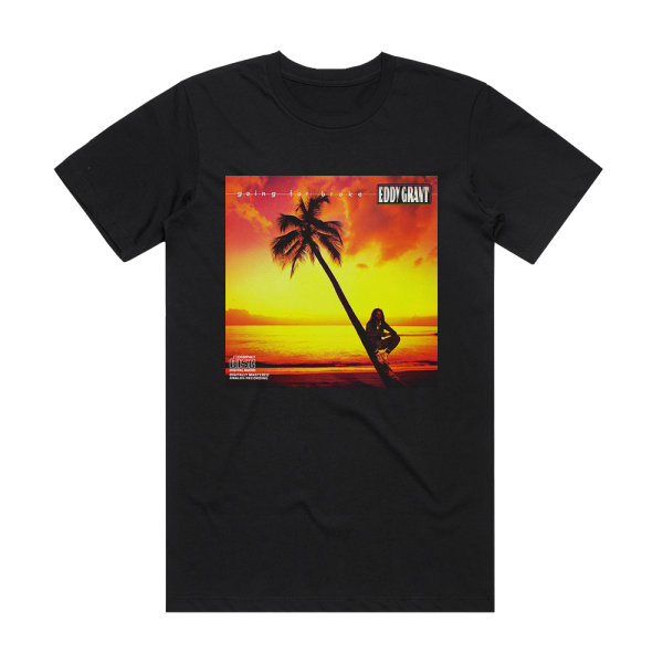Eddy Grant Going For Broke 1 Album Cover T-Shirt Black