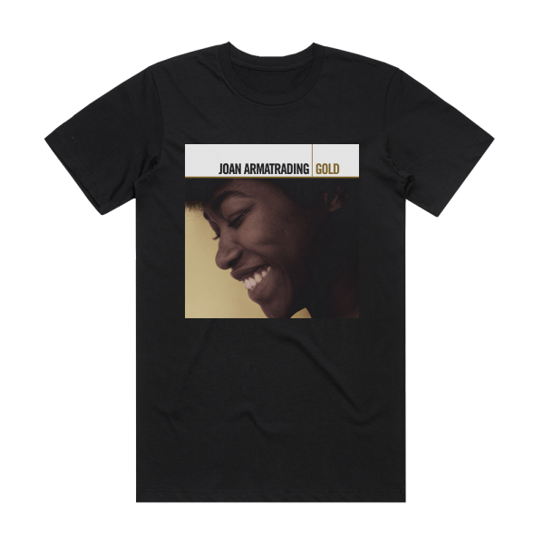 Joan Armatrading Gold Album Cover T-Shirt Black