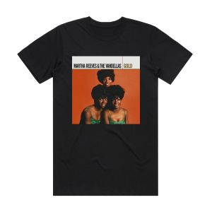 Martha Reeves and The Vandellas Gold Album Cover T-Shirt Black