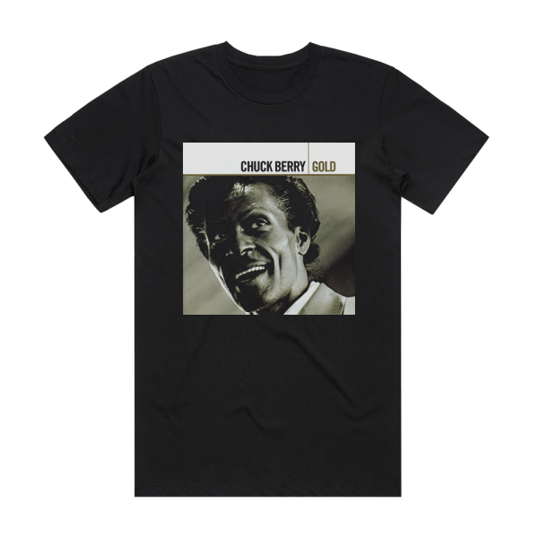 Chuck Berry Gold Album Cover T-Shirt Black