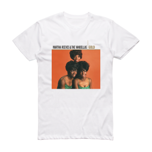 Martha Reeves and The Vandellas Gold Album Cover T-Shirt White
