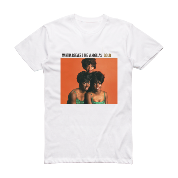 Martha Reeves and The Vandellas Gold Album Cover T-Shirt White