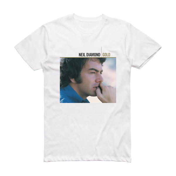 Neil Diamond Gold Album Cover T-Shirt White