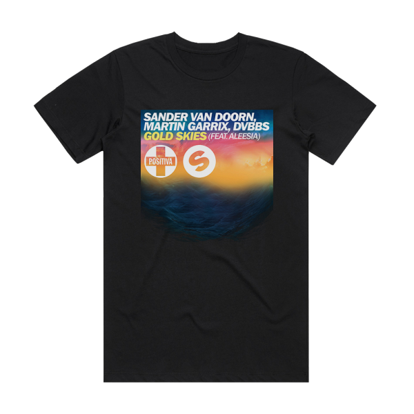 Martin Garrix Gold Skies 1 Album Cover T-Shirt Black