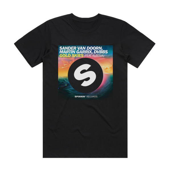 Martin Garrix Gold Skies 2 Album Cover T-Shirt Black