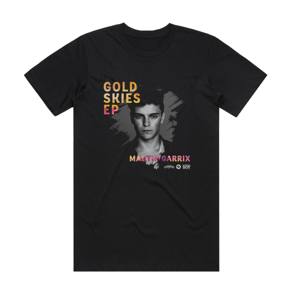 Martin Garrix Gold Skies 5 Album Cover T-Shirt Black