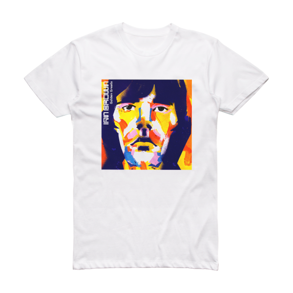 Ian Brown Golden Greats Album Cover T-Shirt White
