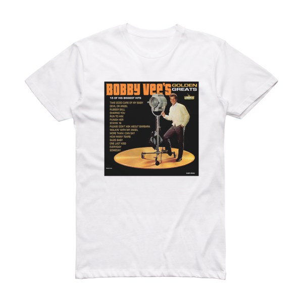 Bobby Vee Golden Greats Album Cover T-Shirt White