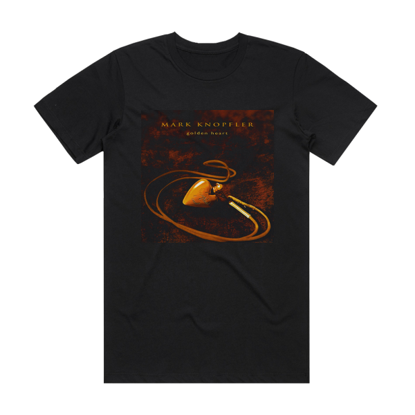 Mark Knopfler Golden Heart Album Cover T-Shirt Black