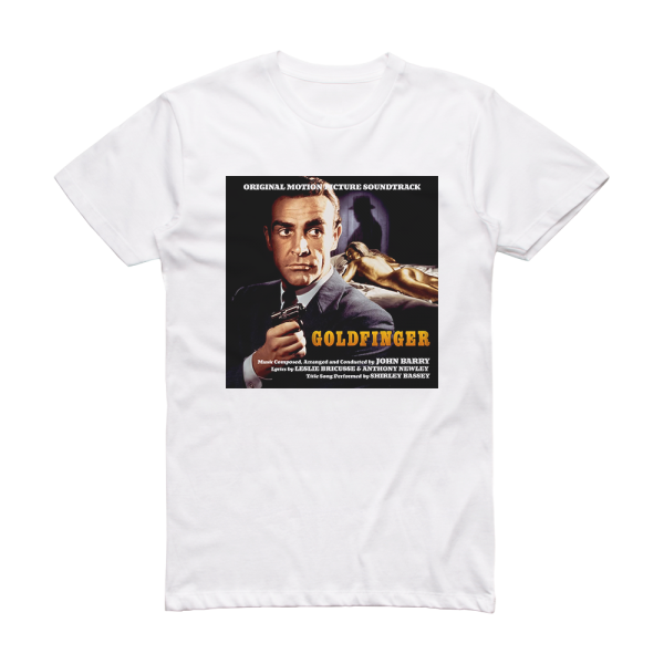 John Barry Goldfinger Album Cover T-Shirt White