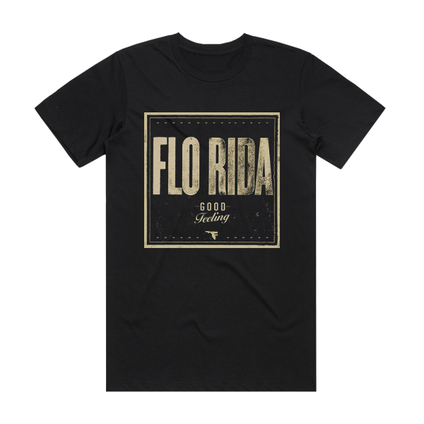 Flo Rida Good Feeling 1 Album Cover T-Shirt Black