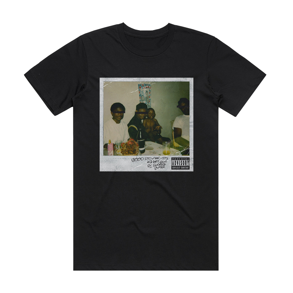 Kendrick Lamar Good Kid Maad City 1 Album Cover T-Shirt Black – ALBUM ...