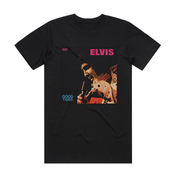 Elvis Presley Good Times Album Cover T-Shirt Black