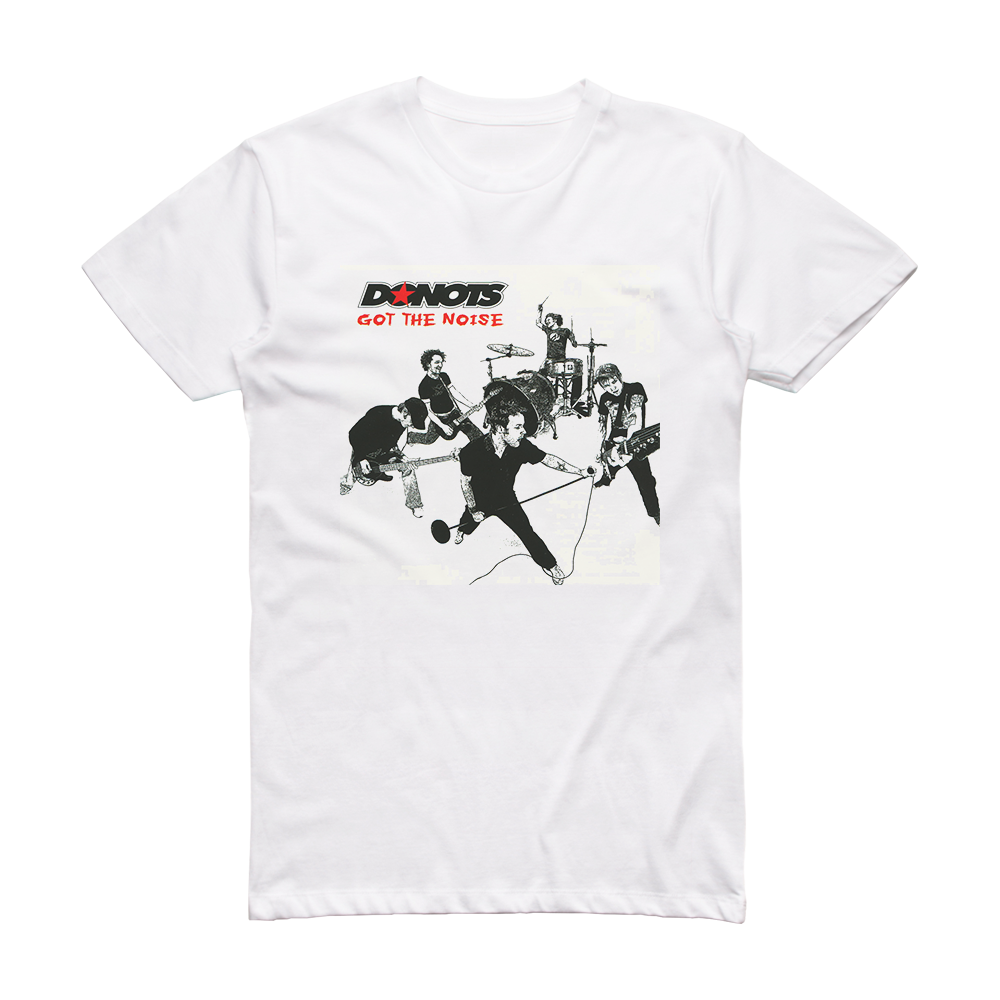 Donots Got The Noise Album Cover T-Shirt White