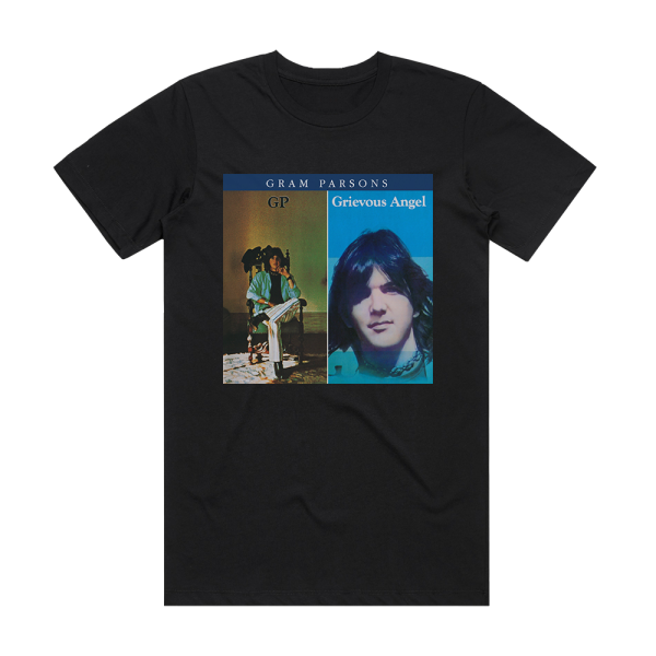 Gram Parsons Gp Grievous Angel Album Cover T-Shirt Black