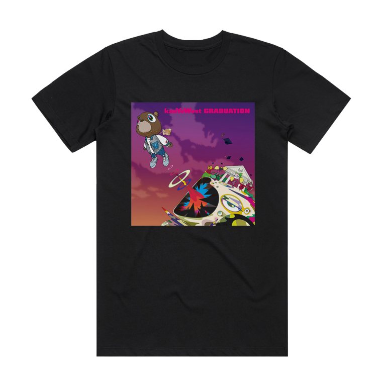 Kanye West Graduation Album Cover T-Shirt Black – ALBUM COVER T-SHIRTS