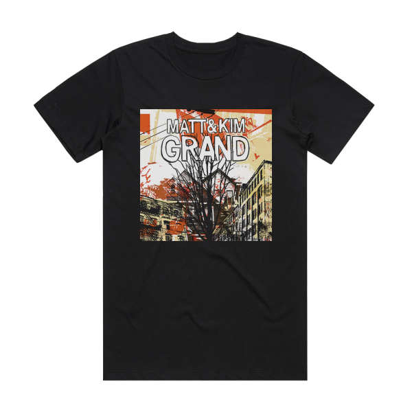 Matt and Kim Grand Album Cover T-Shirt Black