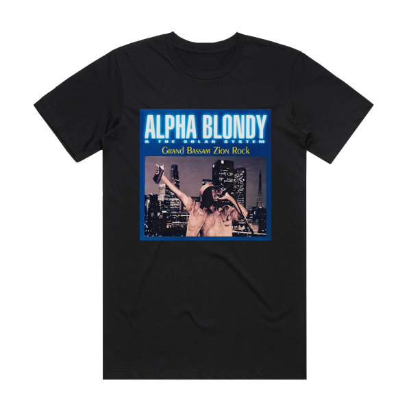 Alpha Blondy Grand Bassam Zion Rock Album Cover T-Shirt Black
