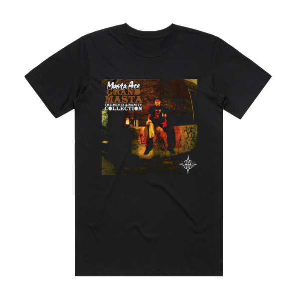 Masta Ace Grand Masta The Remix Rarity Collection Album Cover T-Shirt Black