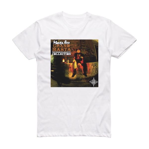 Masta Ace Grand Masta The Remix Rarity Collection Album Cover T-Shirt White