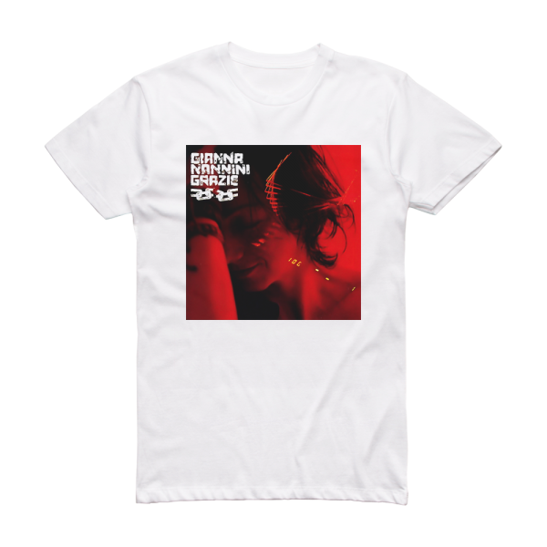 Gianna Nannini Grazie Album Cover T-Shirt White