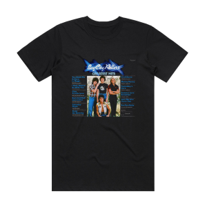 Bay City Rollers Greatest Hits Album Cover T-Shirt Black