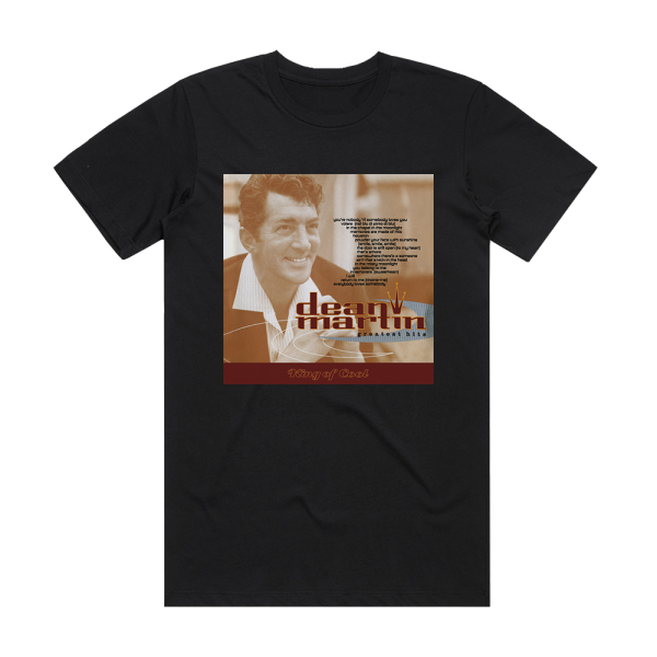 Dean Martin Greatest Hits Album Cover T-Shirt Black