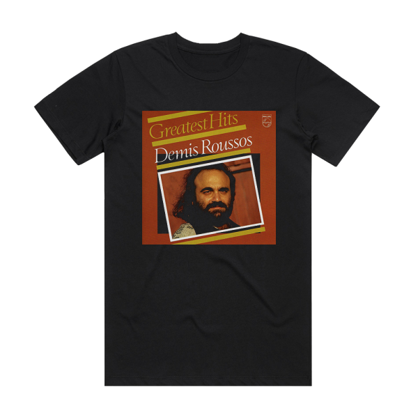 Demis Roussos Greatest Hits Album Cover T-Shirt Black